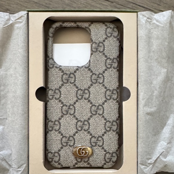 Gucci Monogram GG SUPREME I-Phone 14 pro Case brand new - Picture 2 of 6
